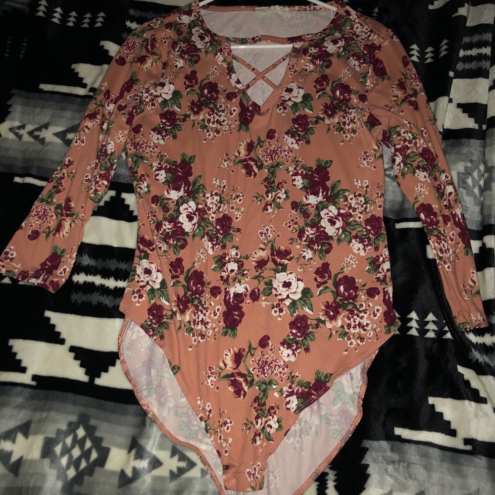 Floral body suit